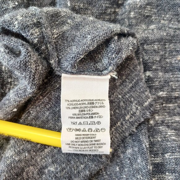 Free People Vest Charcoal Gray Sleeveless Longline Knit Duster Womens Medium - Picture 8 of 10